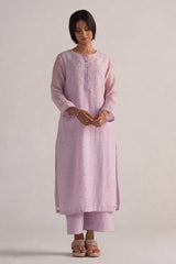 Winsome Orchid Pure Chanderi Co-ord Set