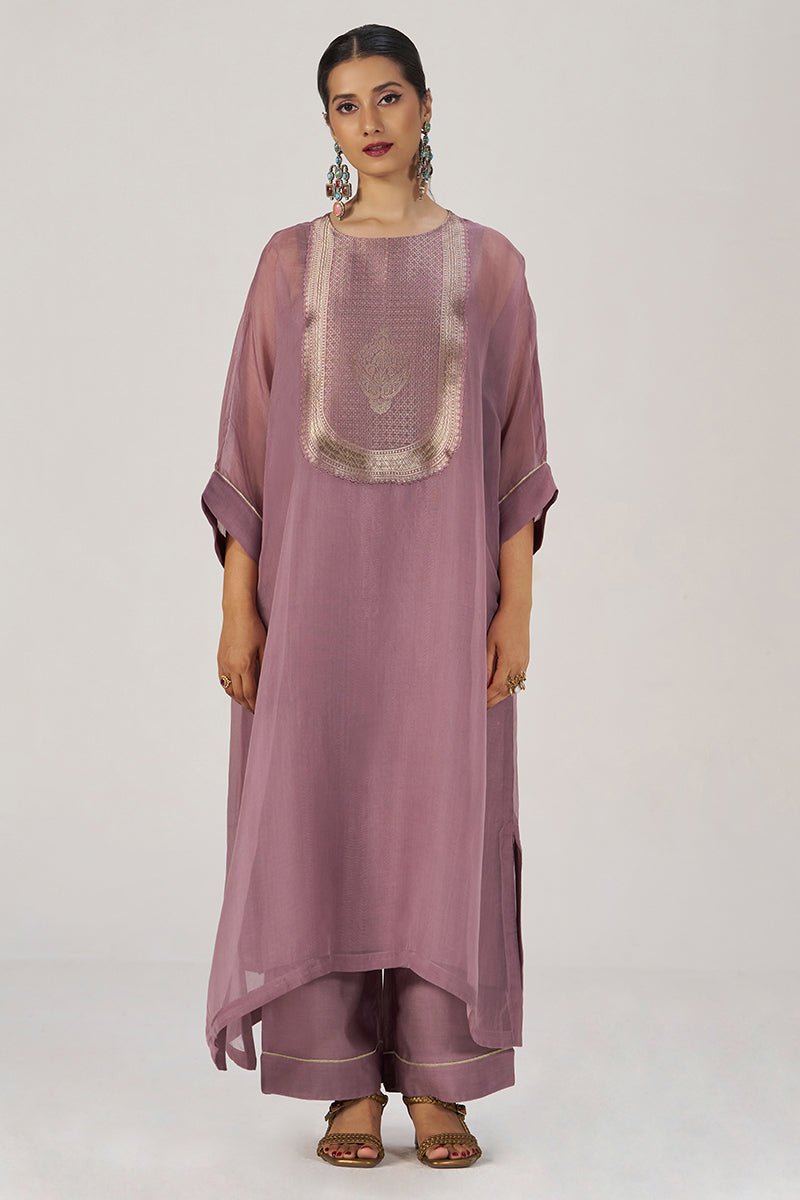 Deep Orchid Haze Festive Co-ord Set - Ganga Fashions