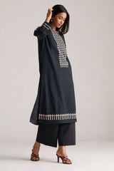 Black and White Mul-Mul Print Co-ord Set