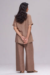 Milk Chocolate Pure Linen Co-ord Set