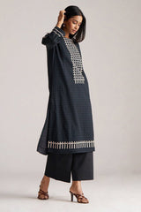 Black and White Mul-Mul Print Co-ord Set