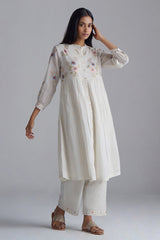 Ivory Mul-Mul Co-ord Set