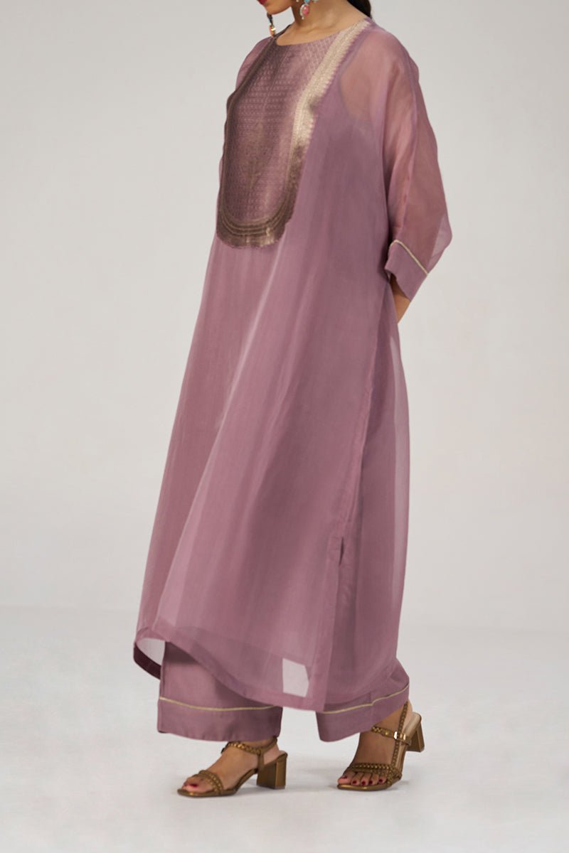 Deep Orchid Haze Festive Co-ord Set - Ganga Fashions