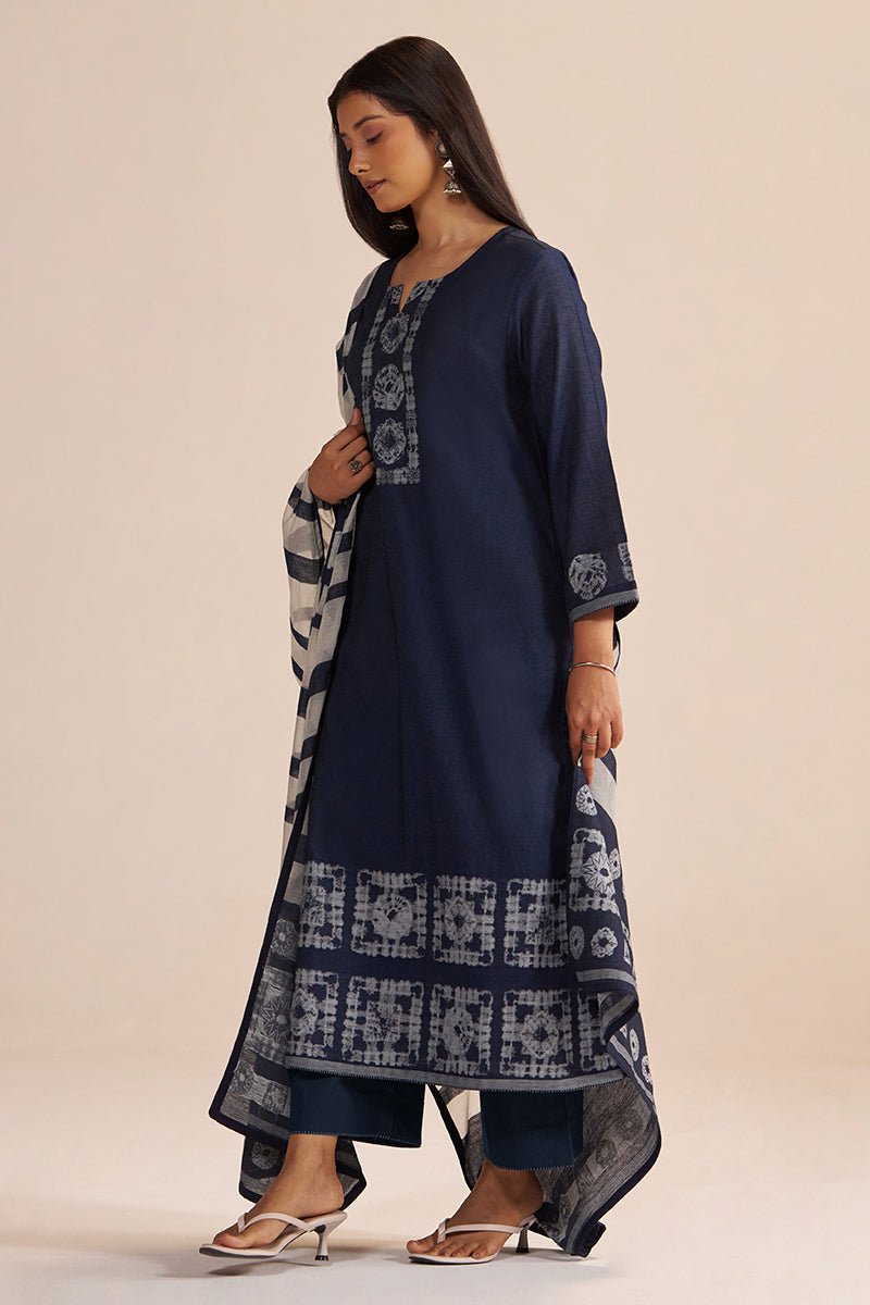 Denim Blue Kurta Set - Ganga Fashions