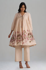 Baby Peach Mul-Mul Co-ord Set