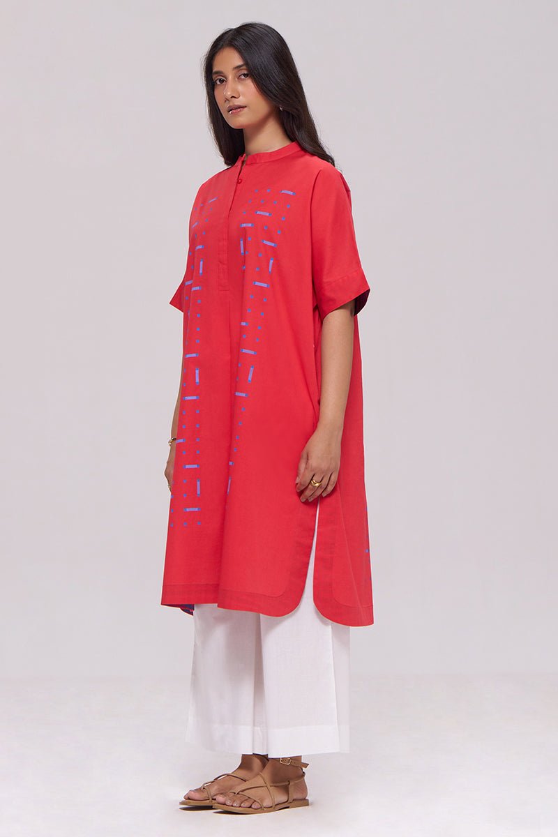 Red Pure Cotton Co-ord Set