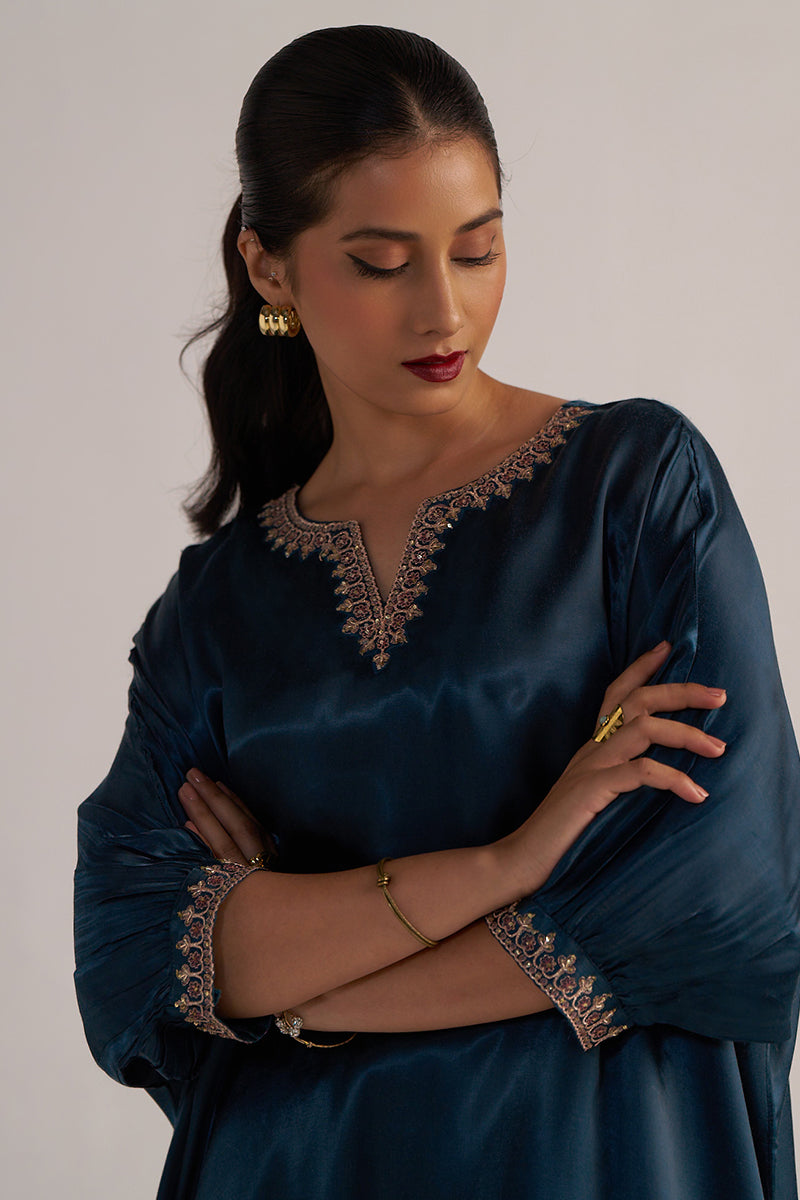 Deep Teal Festive Co-ord Set