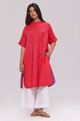 Red Pure Cotton Co-ord Set