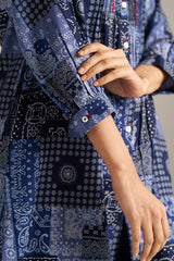 Blue Print Cotton Co-ord Set