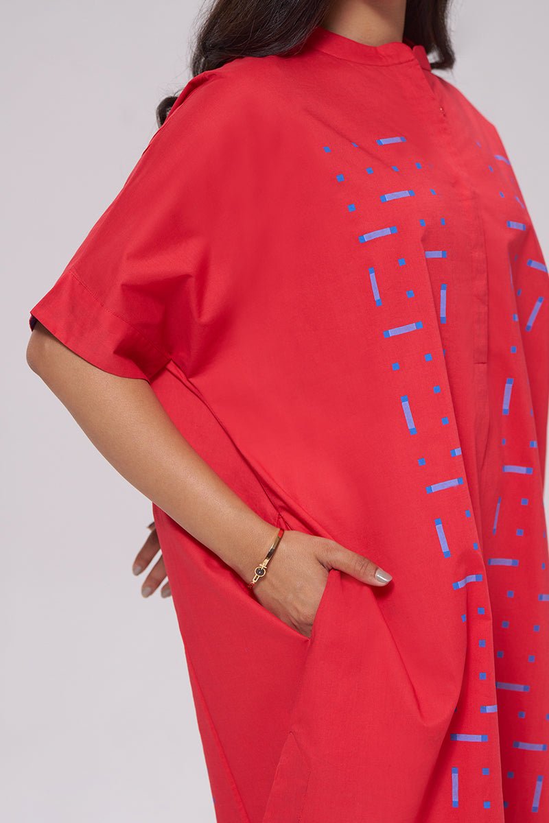 Red Pure Cotton Co-ord Set