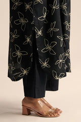 Black Floral Print Co-ord Set