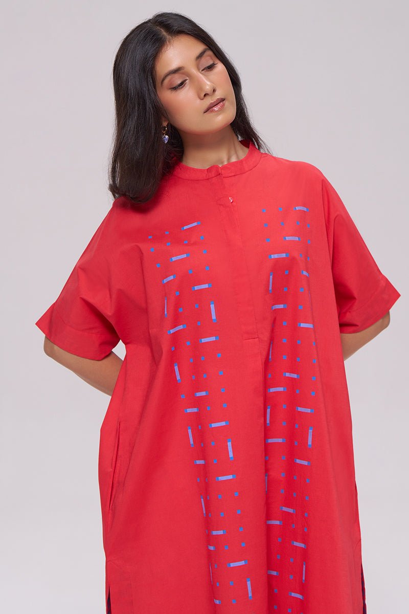 Red Pure Cotton Co-ord Set