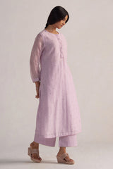 Winsome Orchid Pure Chanderi Co-ord Set