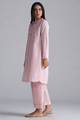 Rose Pink Mini-Check Woven Co-ord Set