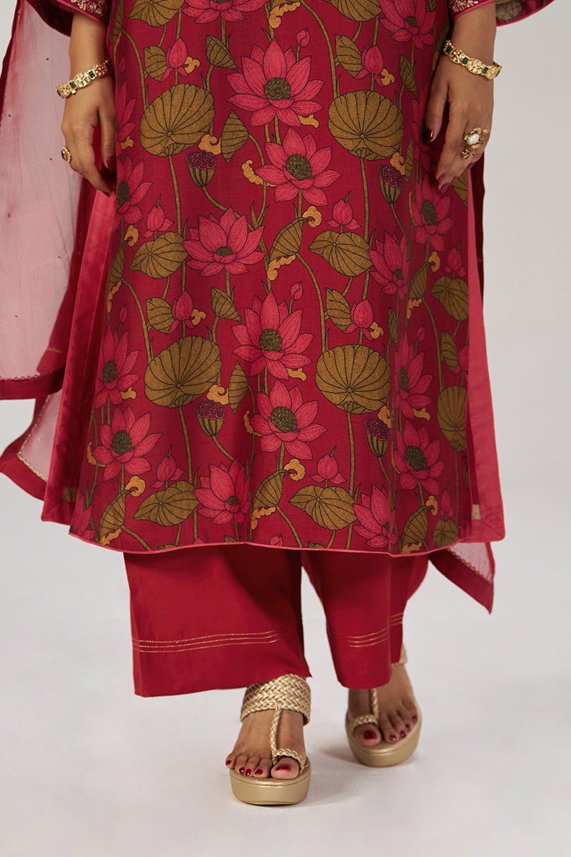 Scarlet Sage Festive Printed Kurta Set - Ganga Fashions