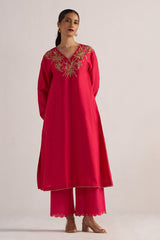 Virtual Pink Festive Co-ord Set