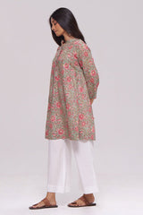 Basil Green and Pink Cotton Co-ord Set