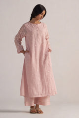 Potpourri Pink Pure Chanderi Co-ord Set