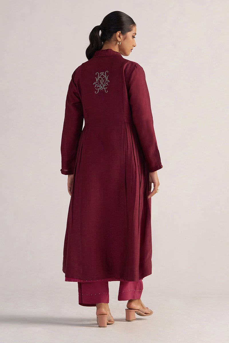 Burgundy and Cherries Jubilee Festive Co-ord Set