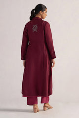 Burgundy and Cherries Jubilee Festive Co-ord Set