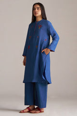 Galaxy Blue Linen Co-ord Set