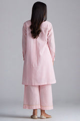 Rose Pink Mini-Check Woven Co-ord Set