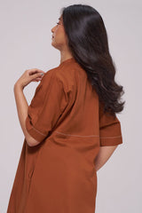 Bombay Brown and Travertine Cotton Co-ord Set