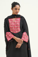 Black Salwar Suit With Patola Patch Work