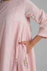 Rose Pink Mul-Mul Co-ord Set
