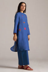 Galaxy Blue Linen Co-ord Set