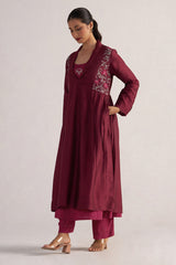 Burgundy and Cherries Jubilee Festive Co-ord Set