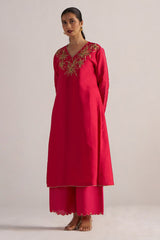 Virtual Pink Festive Co-ord Set