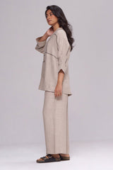 Undyed Natural Linen Co-ord Set