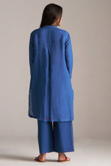 Galaxy Blue Linen Co-ord Set