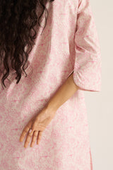 Pink and Ivory Pure Cotton Loungewear