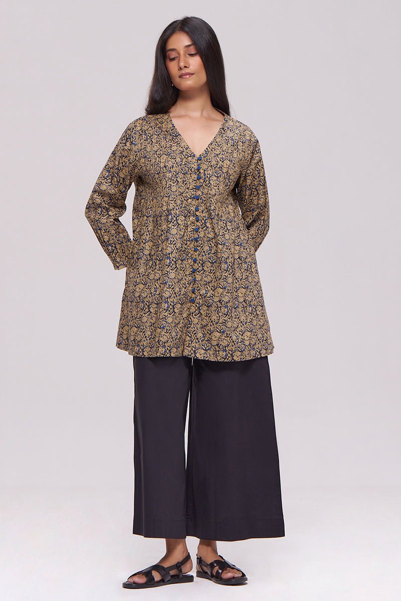 Black and Blue Cotton Co-ord Set