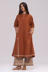 Bombay Brown and Travertine Cotton Co-ord Set