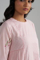 Rose Pink Mul-Mul Co-ord Set