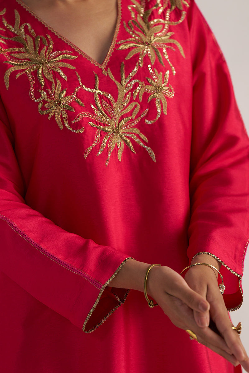 Virtual Pink Festive Co-ord Set