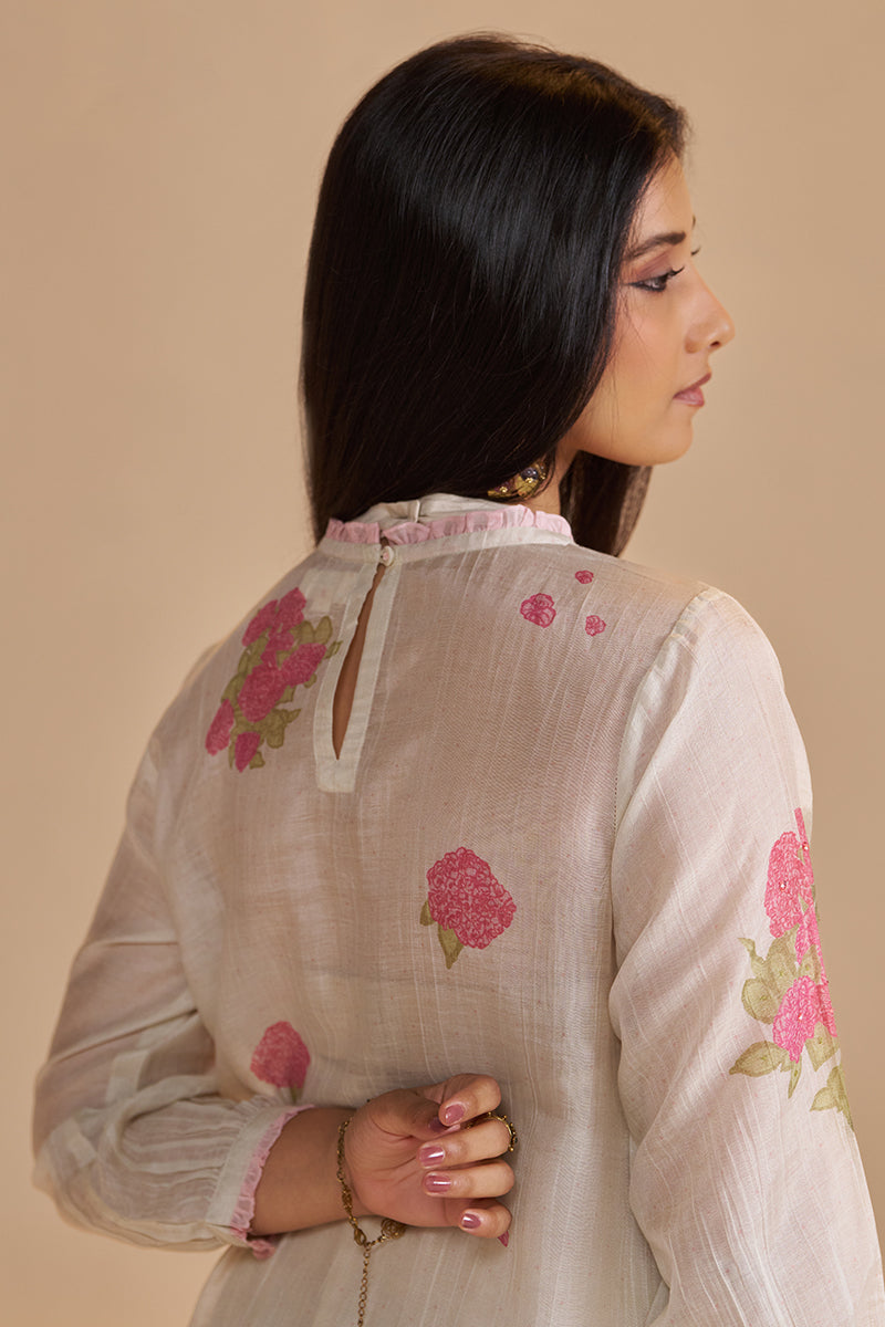 Butter Yellow Chanderi Light Festive Kurta Set