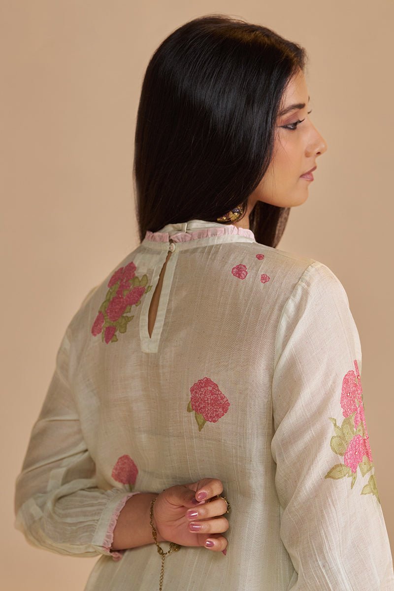 Butter Yellow Chanderi Light Festive Kurta Set - Ganga Fashions