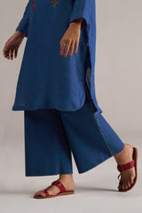 Galaxy Blue Linen Co-ord Set