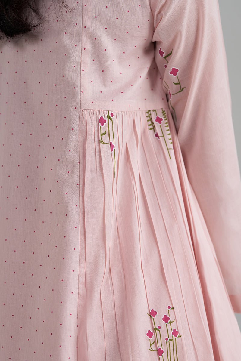 Rose Pink Mul-Mul Co-ord Set