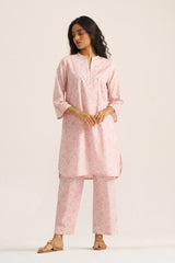 Pink and Ivory Pure Cotton Loungewear