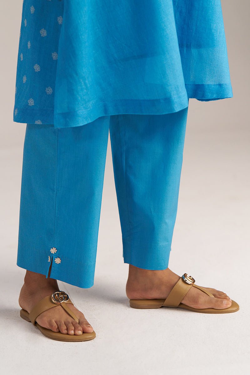 Heritage Blue Mul Cotton Co-ord Set