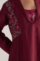 Burgundy and Cherries Jubilee Festive Co-ord Set