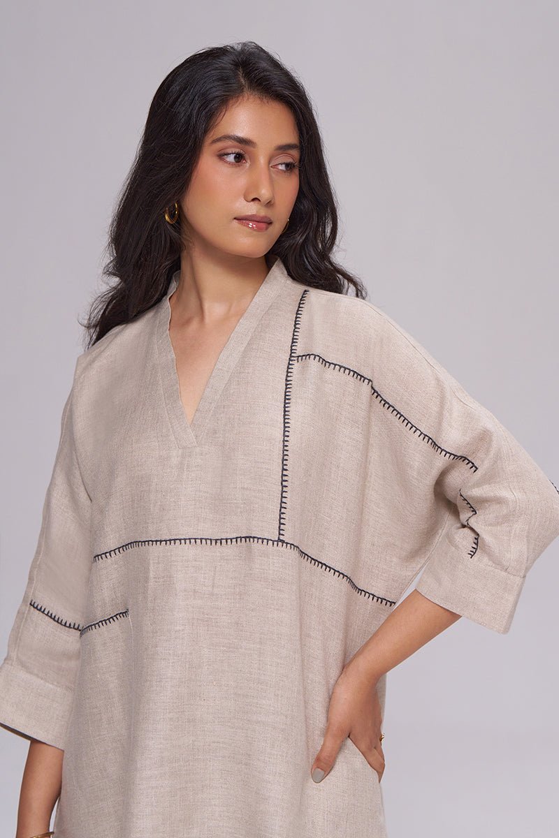 Undyed Natural Linen Co-ord Set