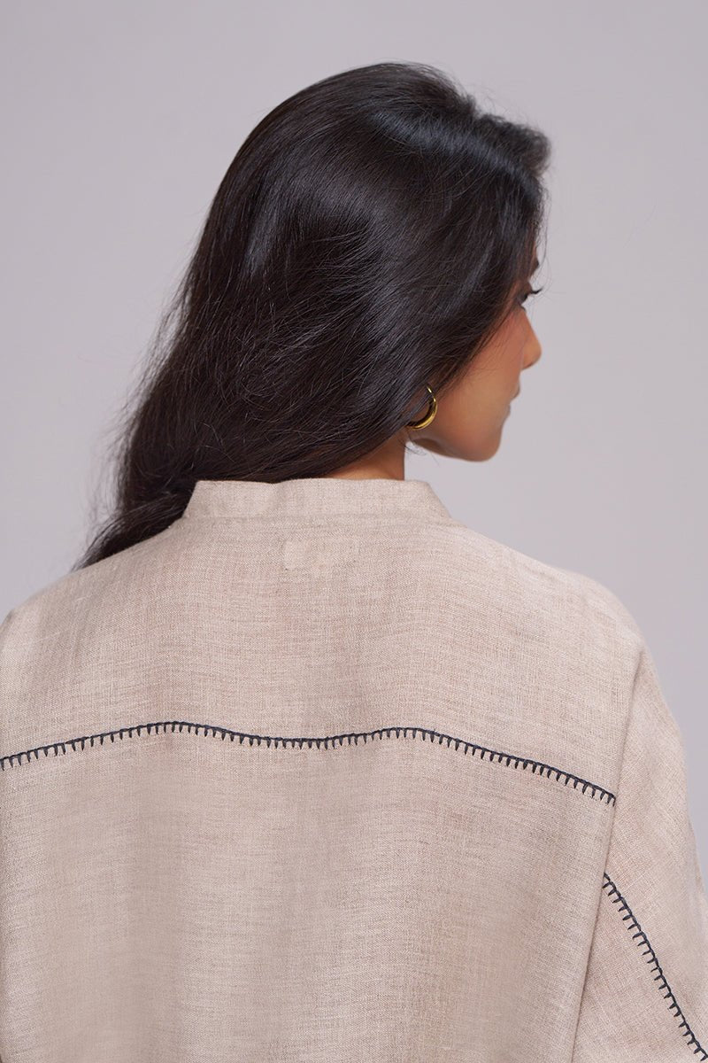 Undyed Natural Linen Co-ord Set