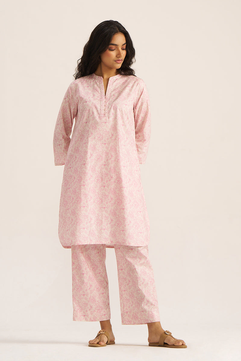 Pink and Ivory Pure Cotton Loungewear