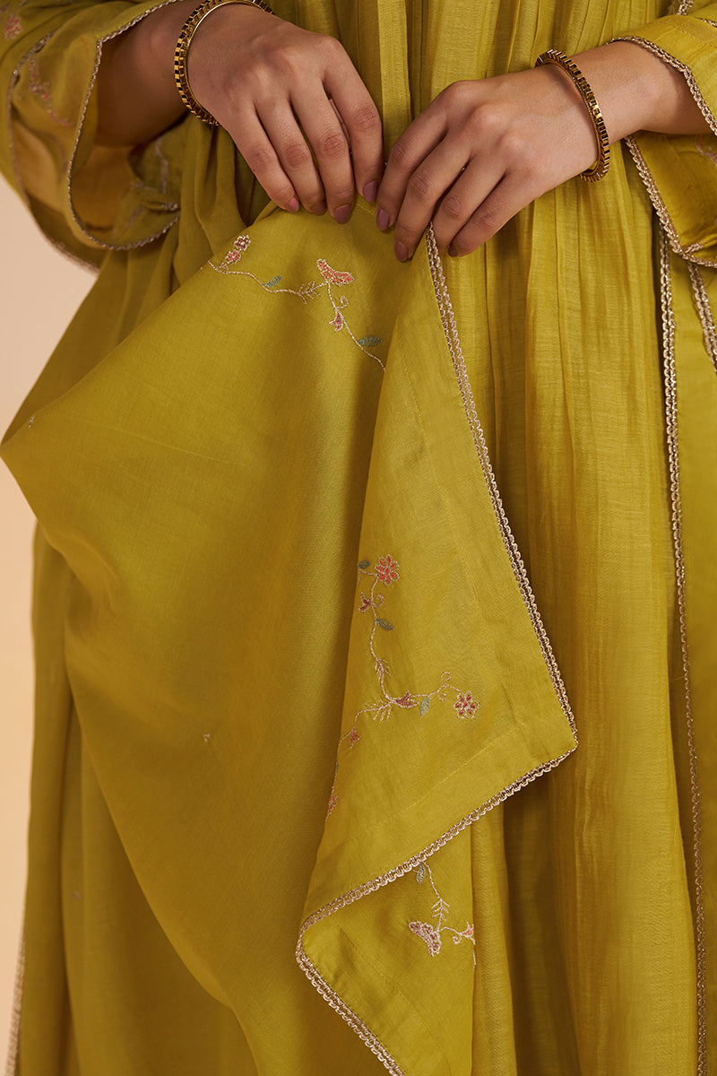 Lemon Curry Festive Kurta Set